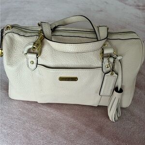 Coach Ivory Leather Satchel - Boston Bag